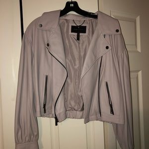 BCBGMAXAZRIA LEATHER MOTO JACKET